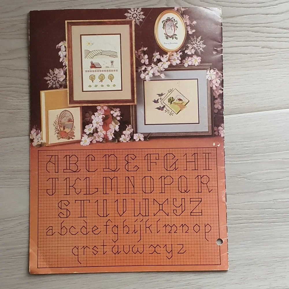 Leisure Arts Four Seasons Cross Stitch Needlepoint Pattern Leaflet Winter Spring
